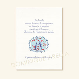 invitation assortie au faire-part